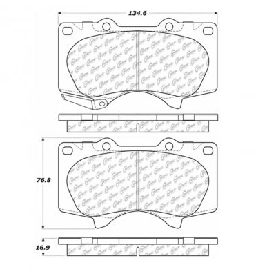 106.09760 Тормозные колодки PosiQuiet Extended Wear LEXUS, TOYOTA 
