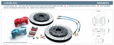 RBK139.01 ROTORA (Big Brake Kit) Тормозная система зад TOYOTA AVALON, CAMRY, ES 300,  ES 330, SOLARA (330X30 2-PIECE FC2) 
