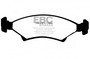 DP1001 EBC Brakes Ultimax2 Тормозные колодки перед  KIA Mentor, Sephia выпуска 1994-2001 года