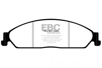 DP1511 EBC Brakes Ultimax2 Тормозные колодки перед  FORD Fairlane, Fairmont, Falcon, Territory выпуска 2002-2016 года