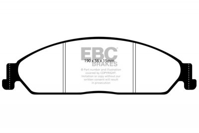 DP1511 EBC Brakes Ultimax2 Тормозные колодки перед  FORD Fairlane, Fairmont, Falcon, Territory выпуска 2002-2016 года
