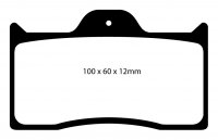 DP3038C EBC Brakes Тормозные колодки Dynalite Billet Dynolite caliper. 100 x 60 x 12mm pads.