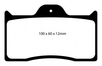 DP3038C EBC Brakes Тормозные колодки Dynalite Billet Dynolite caliper. 100 x 60 x 12mm pads. 