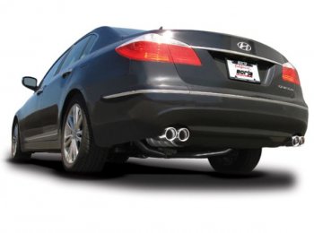 140377 Выпускная система BORLA Настроенный выпуск 2009-2012 Hyundai Genesis Sedan 4.6L S-TYPE 