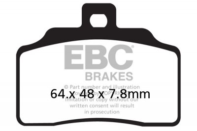 FA426 EBC BRAKES Organic тормозные колодки  BETA M4 2004-2012 года выпуска