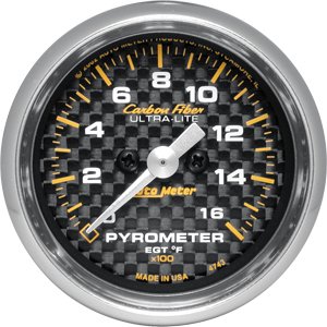 2-1/16" E.G.T. датчик пирометр 0-1600`F, FSE, CF AUTO METER #4743 Pyrometer