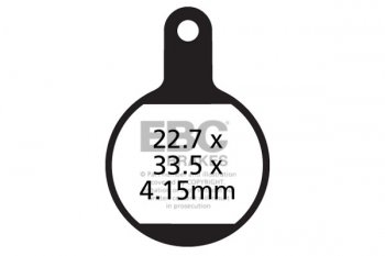 CFA615 EBC BRAKES Organic тормозные колодки 