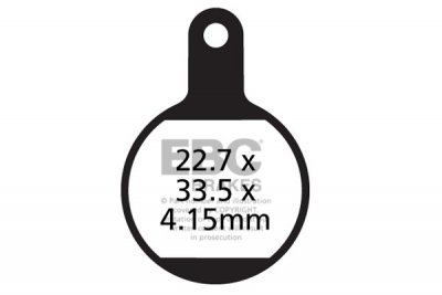 CFA615 EBC BRAKES Organic тормозные колодки 