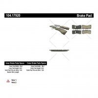 104.17920 Тормозные колодки Posi-Quiet Metallic FORD перед