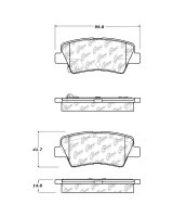 105.15940 Тормозные колодки Posi-Quiet Ceramic HYUNDAI, KIA зад.