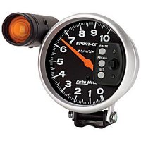 5" тахометр, 10,000 RPM, SHIFT-LITE, W/MEMORY AUTO METER #3906