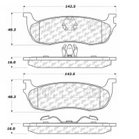 105.07110 Тормозные колодки Posi-Quiet Ceramic FORD