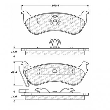 106.09640 Тормозные колодки PosiQuiet Extended Wear FORD, JEEP, MERCURY ; FORD/EXPLORER; FORD/EXPLORERPORTTRACK; JEEP/LIBERTY; JEEP/WRANGLER; MERCURY/MOUNTAINEER