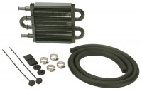 13212 DERALE Радиатор 8" 4 Pass Power Steering Cooler Kit with 11/32" Barb Inlets