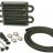 13212 DERALE Радиатор 8" 4 Pass Power Steering Cooler Kit with 11/32" Barb Inlets
