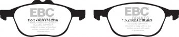 DP62194 EBC Brakes Greenstuff тормозные колодки перед. FORD Kuga выпуска 2013-2019 года