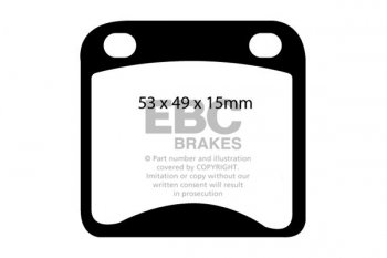 DP158 EBC Brakes Ultimax2 Тормозные колодки перед  HONDA N600, S600 выпуска 1969-1974 года