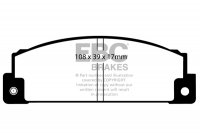 DP372 EBC Brakes Ultimax2 Тормозные колодки перед  FIAT 131, Ritmo, Strada, X1/9; SEAT 131, 132