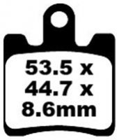 SFA283HH EBC BRAKES  Double-H тормозные колодки  DAELIM B-Bone, S1, S3, SL, SQ; KAWASAKI SC; SUZUKI AN; SYM GT