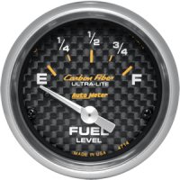 2" датчик уровня топлива, 0 E/90 F, SSE, CARBON FIBER AUTO METER #4714