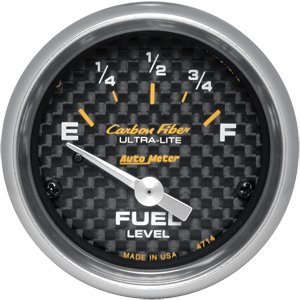 2" датчик уровня топлива, 0 E/90 F, SSE, CARBON FIBER AUTO METER #4714 Fuel Level