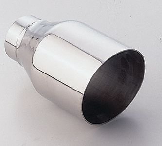 V32_1222 4" S.S. ROUND SINGLE WALL 100мм круглая насадка из нержавеющей стали (одностенная, cо скосом)