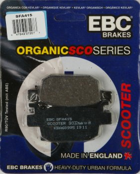 SFA415 EBC BRAKES Organic тормозные колодки HONDA FES, NSS, SH 