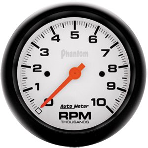3-3/8" тахометр, 10,000 RPM, IN-DASH, ELEC AUTO METER #5897 TachometerSingle Range