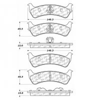 104.06250 Тормозные колодки Posi-Quiet Metallic FORD, JEEP