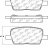 105.19140 Тормозные колодки Posi-Quiet Ceramic BUICK, CADILLAC, CHEVROLET, GMC зад.