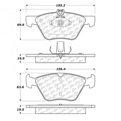 104.08530 Тормозные колодки Posi-Quiet Metallic MERCEDES-BENZ 