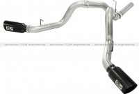 49-44043-B Afe Power Выхлопная система DPF-Back 4.0" GM Dsl Trk 11-14 V8-6.6 blk-dual