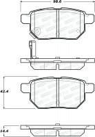 308.13541  StopTech Street Тормозные колодки Toyota