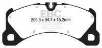 DP62203 EBC Brakes Greenstuff Тормозные колодки PORSCHE Macan (Cast Iron Discs Only)