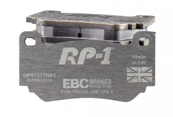 DP81377RP1 EBC Brakes Racing's RP-1™ Тормозные колодки перед/зад CATERHAM, GTM, LOTUS, MG, MINI, ZENOS, ZOLFE; HOLDEN, MERCEDES-BENZ выпуска 2004-2006 года