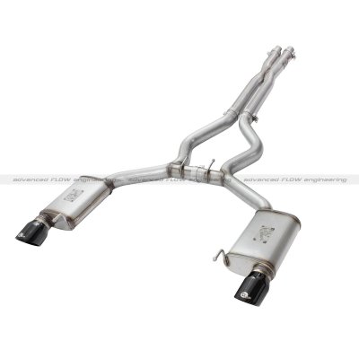 49-33072-B Выхлопная система Cat-Back MACH Force XP FORD Mustang 2015 V8-5.0L Blk Tip 