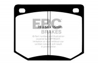 DP216 EBC Brakes Ultimax2 Тормозные колодки перед  SAAB 90, 99, 900