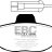 DP2945 EBC Brakes Greenstuff тормозные колодки передние FIAT Panda, Punto; ZASTAVA 10