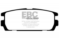 DP1565  EBC Brakes Ultimax2 Тормозные колодки зад. HYUNDAI Terracan