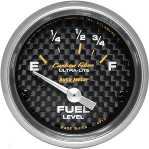 2" датчик уровня топлива, 73 E/8- 12 F, SSE, CARBON FIBER AUTO METER #4715 Fuel Level