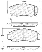 105.16080 Тормозные колодки Posi-Quiet Ceramic HONDA