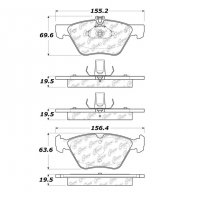 104.08531 Тормозные колодки Posi-Quiet Metallic MERCEDES-BENZ
