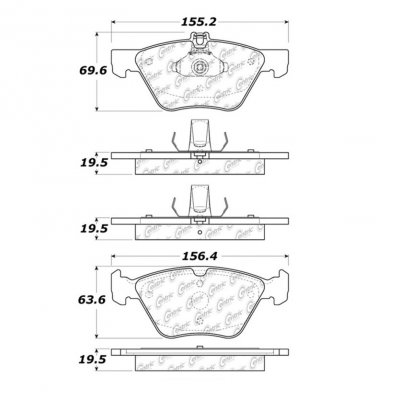 104.08531 Тормозные колодки Posi-Quiet Metallic MERCEDES-BENZ 