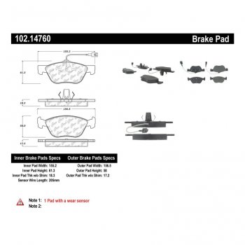 102.14760 Тормозные колодки C-TEK Metallic ALFA ROMEO перед 