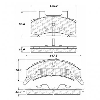 106.02150 Тормозные колодки PosiQuiet Extended Wear BUICK ; BUICK/CENTURY