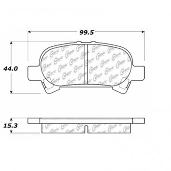 106.08280 Тормозные колодки PosiQuiet Extended Wear TOYOTA ; TOYOTA/AVALON; TOYOTA/CAMRY