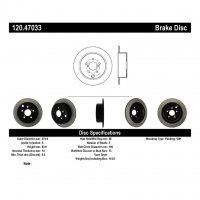 120.47033 Тормозные диски Premium SCION, SUBARU зад