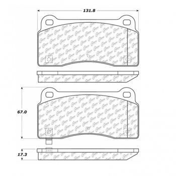 106.09680 Тормозные колодки PosiQuiet Extended Wear DODGE зад., перед 