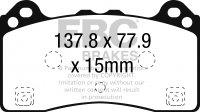 DP42274R EBC Brakes Yellowstuff Тормозные колодки перед FORD Focus