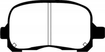 DP21195 EBC Brakes Greenstuff Тормозные колодки CHEVROLET, TOYOTA Prism, Corolla CHEVROLET Prism 1.8 98 and up; TOYOTA Corolla 1.8 98 thru 2002